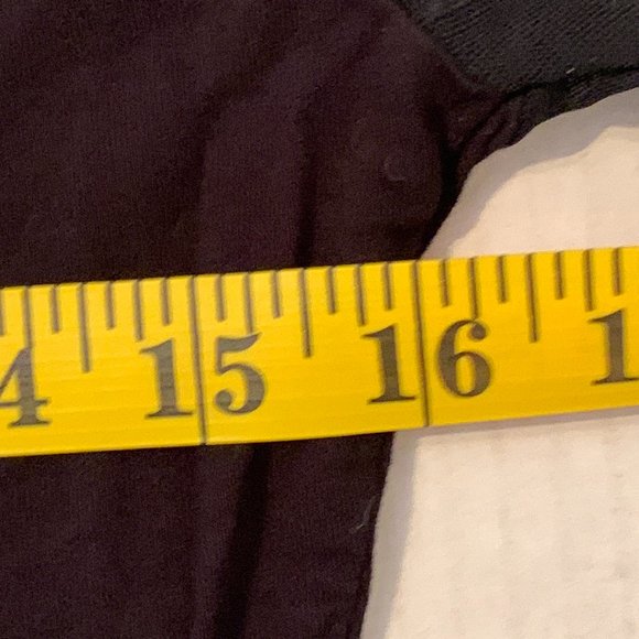 Guess Black Womens Boat Neck Top with Lace Arms Size Medium - Picture 7 of 7